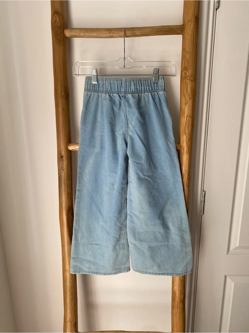NWT! Old Navy High Rise Baggy Light Blue Wide-Leg Jeans Kids Girl Sz 6-7